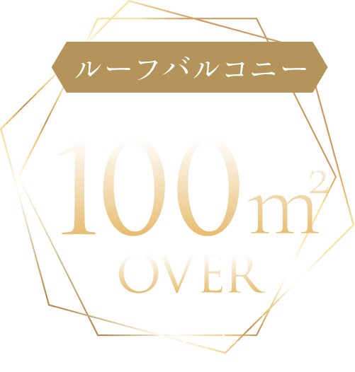 ルーフバルコニー100㎡以上